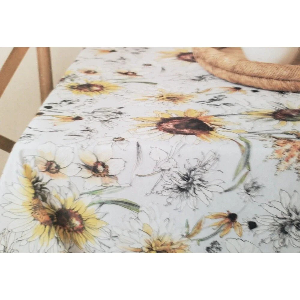 Fabric Printed Spillproof Tablecloth 70